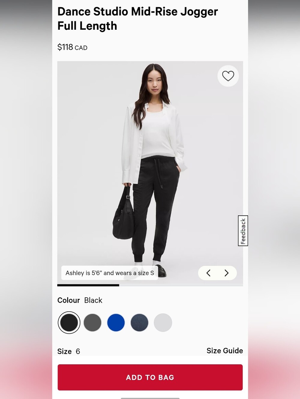 NEW NWT Lululemon Dance Studio Mid-Rise Jogger
